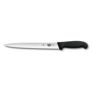 037-40546 Semi-Flexible Slicer Knife w/ 10" Blade, Black Fibrox® Pro Handle