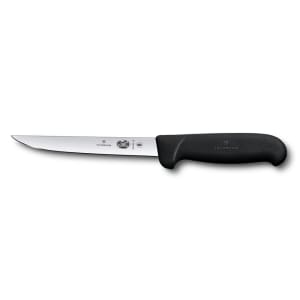 037-40615 Stiff Boning Knife w/ 6" Blade, Black Fibrox® Pro Handle