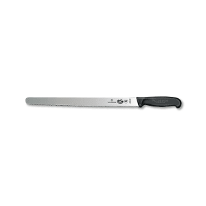 037-40642 Serrated Slicer Knife w/ 14" Blade, Black Fibrox® Nylon Handle