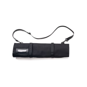 037-44904 Cutlery Roll for (13) 14" Knives, Black Polyester