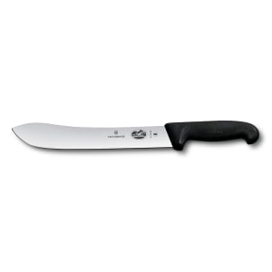 037-47530 Butcher Knife w/ 10" Blade, Black Fibrox® Nylon Handle