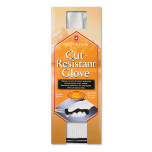 037-86101 Extra Small Cut Resistant Glove - Blended Material, White w/ Gold Wrist Band