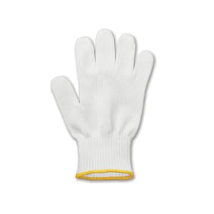 037-86501 Extra Small Cut Resistant Glove - Blended Material, White w/ Gold Wrist Band