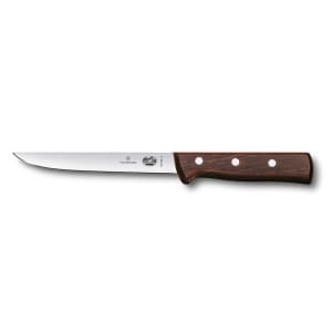 037-40113 Stiff Boning Knife w/ 6" Blade, Rosewood Handle
