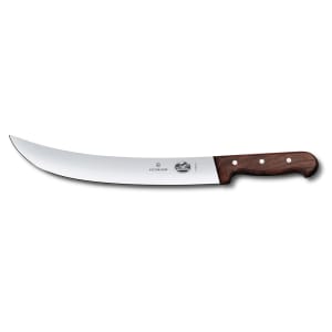 037-40133 Curved Cimeter Knife w/ 12" Blade, Wood Handle