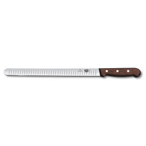 037-40141 Granton Edge Slicer Knife w/ 12" Blade, Rosewood Handle