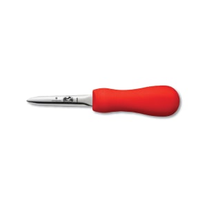 037-44694 Boston Style Oyster Knife w/ 3" Blade, Red Supergrip Handle