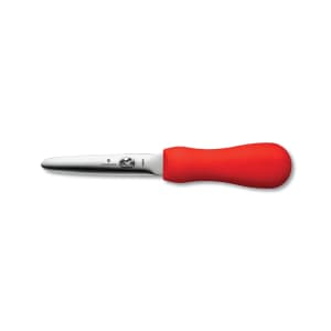 037-44695 Galveston Style Oyster Knife w/ 4" Blade, Red Supergrip Handle
