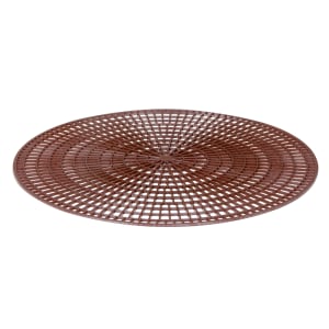 175-142001 Anti-Skid Tray Mat - Rubber Surface, 12 1/2", Chocolate Brown