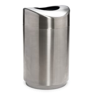 007-R2030SSPL 30 gal Indoor Decorative Trash Can - Metal, Stainless Steel