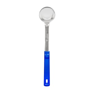 175-62157 2 oz Solid Spoodle - Blue Poly Handle, Stainless