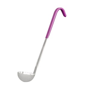 175-4980280 2 oz Jacob's Pride® Collection Ladle - Stainless Steel, Purple Kool-Touch® Handle