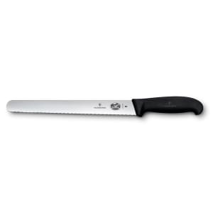 037-47640 Wavy Slicer Knife w/ 10" Blade, Black Fibrox® Nylon Handle