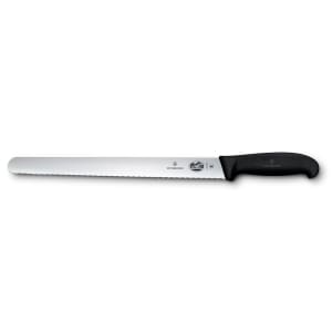 037-47641 Wavy Slicer Knife w/ 12" Blade, Black Fibrox® Nylon Handle