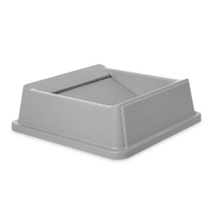 007-2664G Square Swing Top Trash Can Lid - Plastic, Gray
