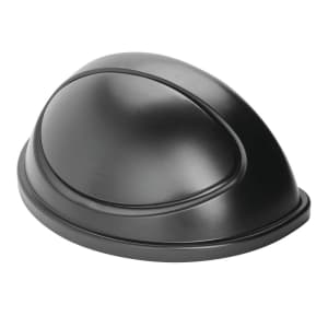 007-3620BK Half Round Dome Trash Can Lid - Plastic, Black