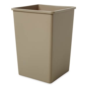 007-3958BE 35 gallon Commercial Trash Can - Plastic, Square