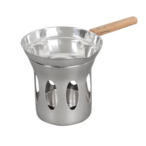 Vollrath 46776 Butter Melter with 3 1/4 Oz. Pan, Glass Candle Holder,  Candle & Chrome-Plated Stand
