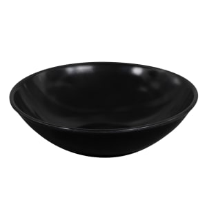 175-52867 14 oz Round Salad Bowl - Laminated Plastic, Black