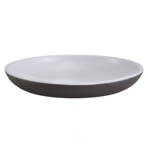 701-B1025R2TWSCH 10 1/4" Round Melamine Dinner Plate, Chocolate/White