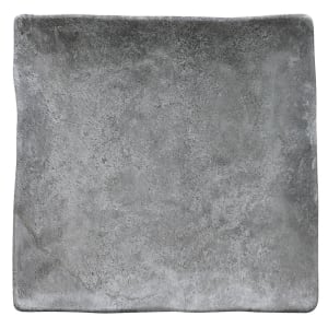 701-D10134SQCO 10" Square Melamine Dinner Plate, Coal