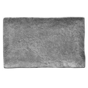 701-D61014RCCO Rectangular Melamine Dinner Plate - 10 1/4" x 6 1/2", Coal