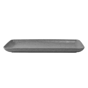 701-RT146RCGS Rectangular Melamine Dinner Plate - 14 1/2" x 6 1/2", Granite Stone