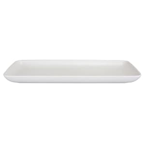 701-RT146RCOW Rectangular Melamine Dinner Plate - 14 1/2" x 6 1/2", Off White