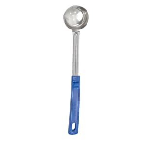 175-62155 2 oz Perforated Spoodle - Blue Poly Handle, Stainless
