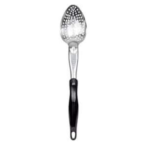 175-64132 14" Heavy-Duty Perforated Spoon - Black Nylon Handle