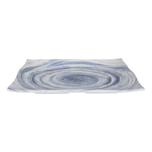 701-D1281RCND Rectangular Melamine Dinner Plate - 12 1/8" x 8 1/2", Navy