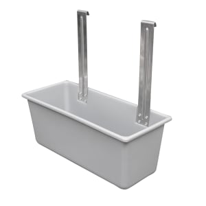 175-97280 Silver Bin for Bussing Carts, Plastic, Gray