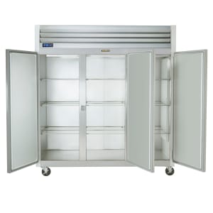 206-G31312 76" Three Section Reach In Freezer, (3) Solid Doors, 115/208-230v/1ph