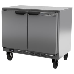 118-UCR34HC 34" W Undercounter Refrigerator w/ (2) Sections & (2) Doors, 115v