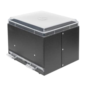 175-380206 Double Sided Straw Dispenser - 500 Capacity, Black