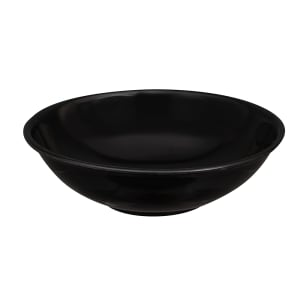 175-52870 34 oz Round Salad Bowl - Laminated Plastic, Black