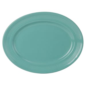 424-CIH136 13 3/4" x 10 1/2" Oval Platter - China, Island Blue