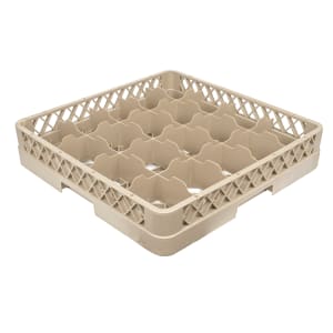 175-TR5 Traex® Glass Rack w/ (20) Compartments - Beige