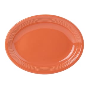 424-CPH1142 11 1/2" x 8 3/4" Oval Platter - China, Papaya