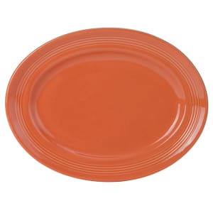 424-CPH136 13 3/4" x 10 1/2" Oval Platter - China, Papaya