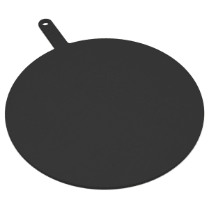 317-429231802 23" Pizza Board w/ 18" Round Blade - Paper Composite, Slate