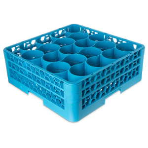 028-RW20114 OptiClean™ NeWave™ Glass Rack w/ (20) Compartments - (2) Extenders, Blue