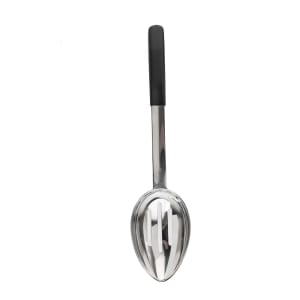 229-AM5364BK 8 oz Stainless Slotted Serving Spoon w/ Black Handle