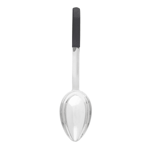 229-AM5363BK 8 oz Stainless Solid Serving Spoon w/ Black Handle