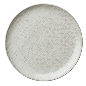 324-L6800000118C 6 1/4" Round Knit Plate - Porcelain, White