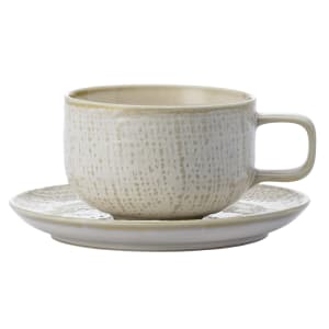 324-L6800000500 5 1/2" Round Knit Saucer - Porcelain, White