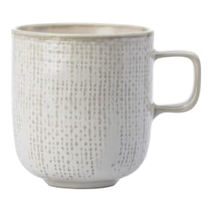 324-L6800000560 9 oz Knit Mug - Porcelain, White