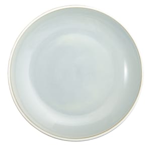 324-F1463051282 10 5/8" Round Deep Studio Pottery Plate - Porcelain, Stratus Grey