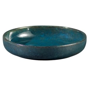 324-F1468994291 23 1/2 oz Round Studio Pottery Tapas Bowl - Porcelain, Blue Moss