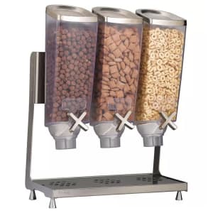 209-EZP2135 Countertop Dry Food Dispenser, (3) 1 gal Hoppers